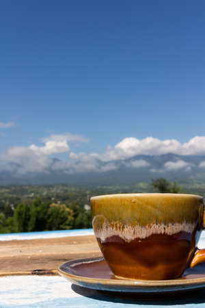 coffee cup in the morningの写真素材