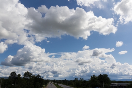field on a of the blue skyの写真素材