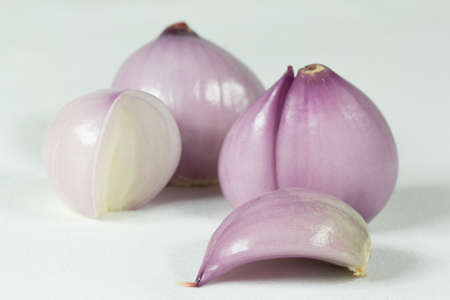 red onions isolated on white 