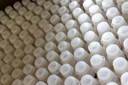 white plastic bottle の写真素材
