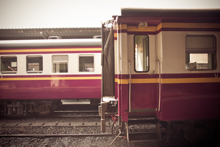Wagon train at railway stationのeditorial素材