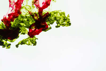 color ink drop in the waterの写真素材