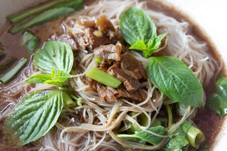 Beef noodle with black soup