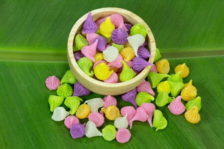 Thai dessert made from stirred bean.の写真素材