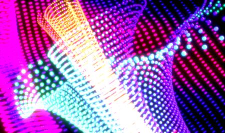 multi color dot with light abstract backgroundの写真素材