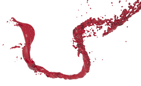 3D render of water splash in line with clipping pathの写真素材