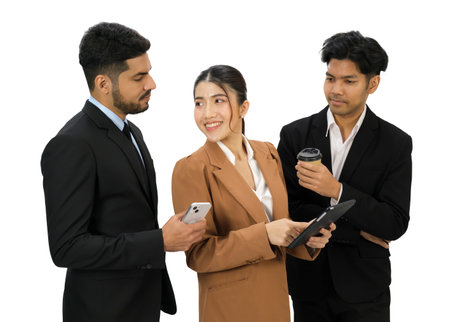 Business people isolated on white backgroundの写真素材