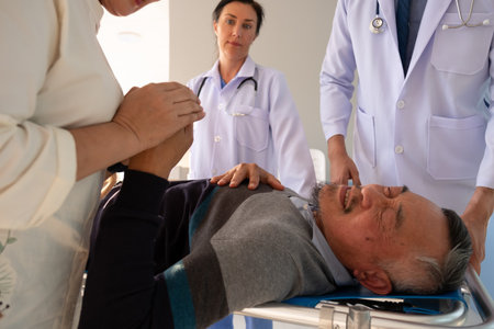 The doctor immediately sent the elderly patient to the emergency room.