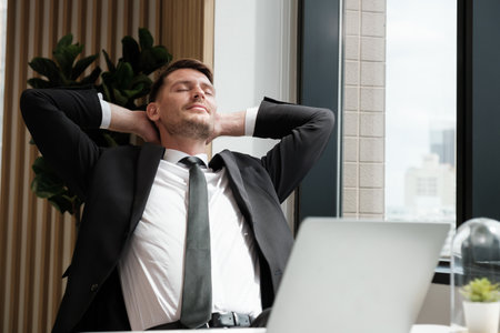 A Colleague of business people working in the officeの写真素材