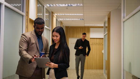 A Colleague of business people working in the officeの写真素材