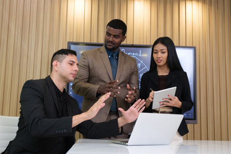 A Colleague of business people working in the officeの写真素材