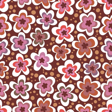 Floral seamless patternのイラスト素材