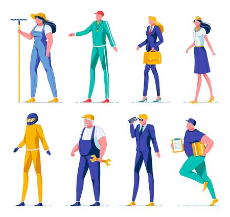 Occupation for Man and Woman Vector Illustration.のイラスト素材