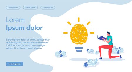 Illustration Detailing Concept Bright Idea, Slide.のイラスト素材