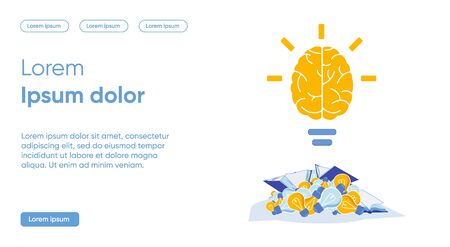 Vector Banner Classification Concept Bright Idea.のイラスト素材