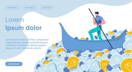 Vector Illustration Vision Optimal Concept Idea.のイラスト素材