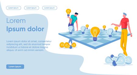 Banner Getting new more Specific and Vibrant Idea.のイラスト素材