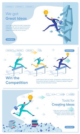 Creative Idea Solution for Business Development.のイラスト素材