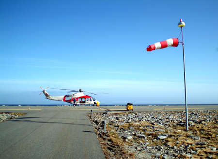 Grounded helicopterの写真素材