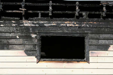 Fire in the houseの写真素材