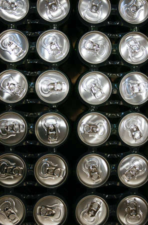 metal drink cansの写真素材