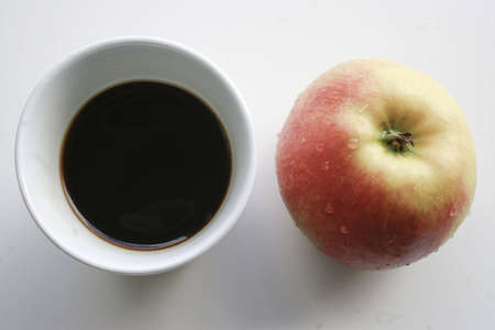 Coffee and Appleの写真素材
