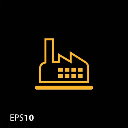 Minimal factory icon for webのイラスト素材