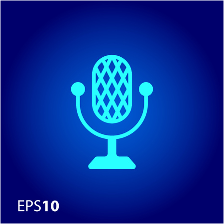 Minimal microphone icon for webのイラスト素材