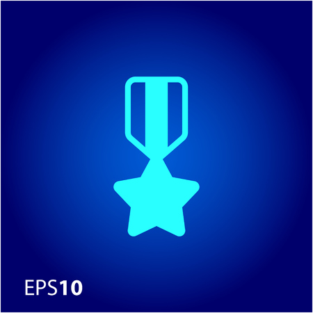 Minimalistic star medal icon for webのイラスト素材
