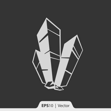 Natural crystals vector icon for web and printのイラスト素材