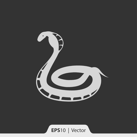 Cobra snake vector icon for web and printのイラスト素材