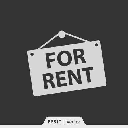 For rent label vector icon for webのイラスト素材