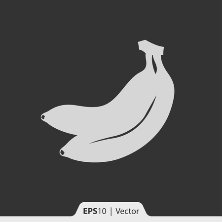 Banana vector icon for web and printのイラスト素材
