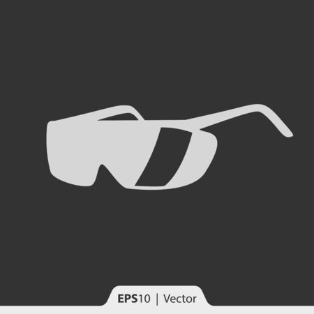 Safety glasses vector icon for web and printのイラスト素材