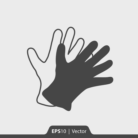Gloves vector icon for web and printのイラスト素材