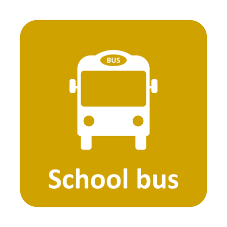 Bus vector icon for web and print