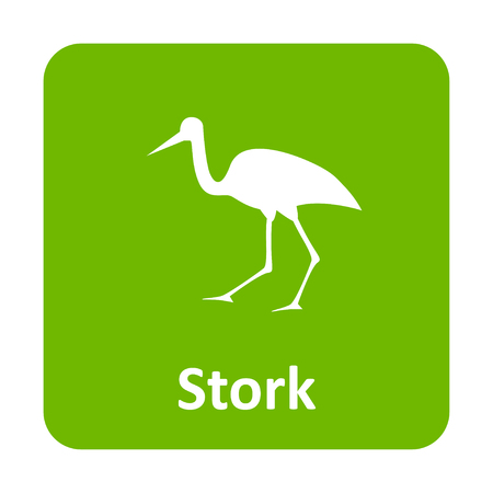 Stork vector icon for web and printのイラスト素材