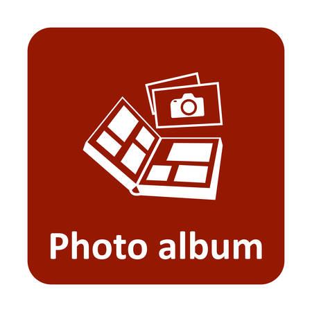 Photo album vector icon for web and printのイラスト素材
