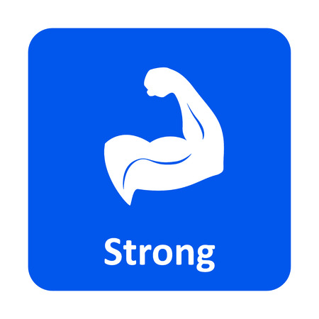 Strong arm vector icon for web and printのイラスト素材