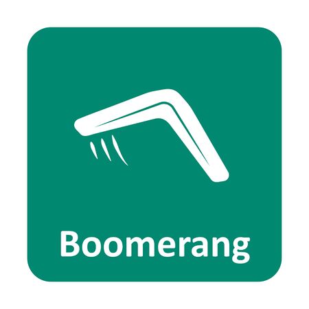 Boomerang vector icon for web and printのイラスト素材
