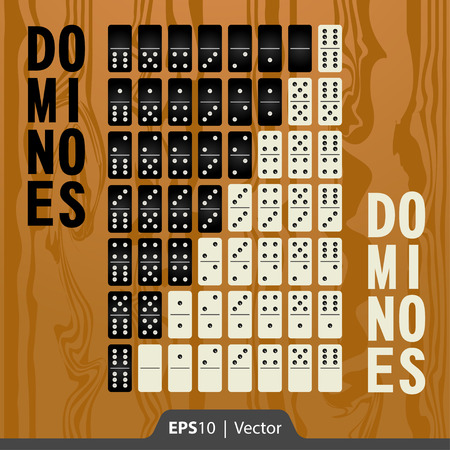 Dominoes set for game development interface designのイラスト素材