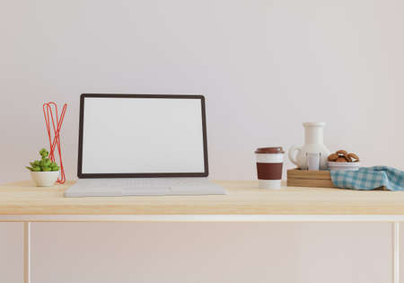 Mockup wall with table in living room with a white wall

modern living room with monitor. scandinavian interior design furniture

table and plants with white wall. copy space. 3D rendering.の写真素材