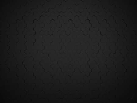 Black abstract background, Grunge surface,Modern shape concept, 3d Rendering.の写真素材