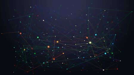 Abstract dark low poly art