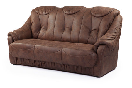 Modern sofa isolated on white background . corner viewの写真素材