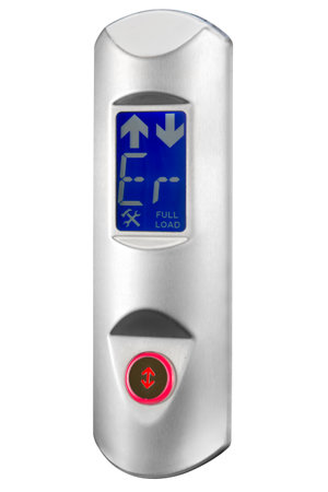 Elevator buttons panel  isolated on white background.
Electronic control panel , security keypad .