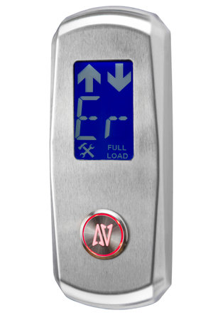 Elevator buttons panel  isolated on white background.
Electronic control panel , security keypad .