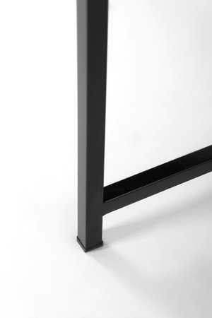 Details of wood and metal. Metal shelfの写真素材