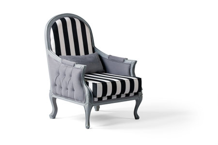 armchair isolated on white background .の写真素材
