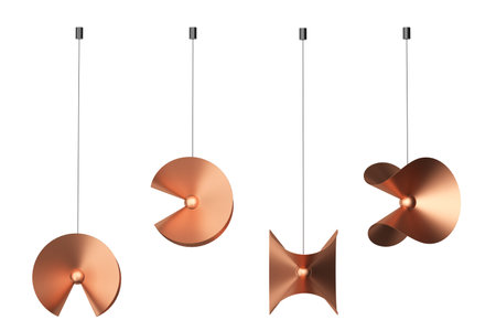 3d render Modern chandelier. isolated on backgroundの写真素材